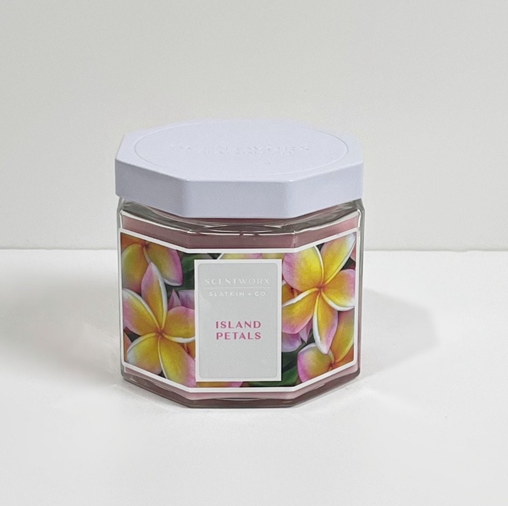 ScentWorx by Slatkin & Co. 3 Wick Jar Candle 14.5 oz - Island Petals